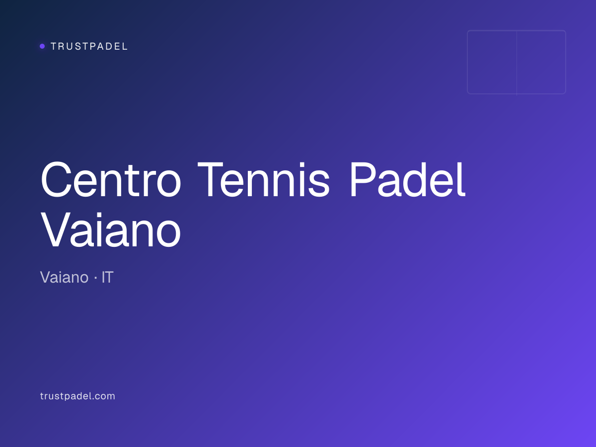 Centro Tennis Padel Vaiano padel club
