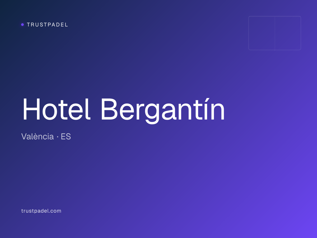 Hotel Bergantín padel club