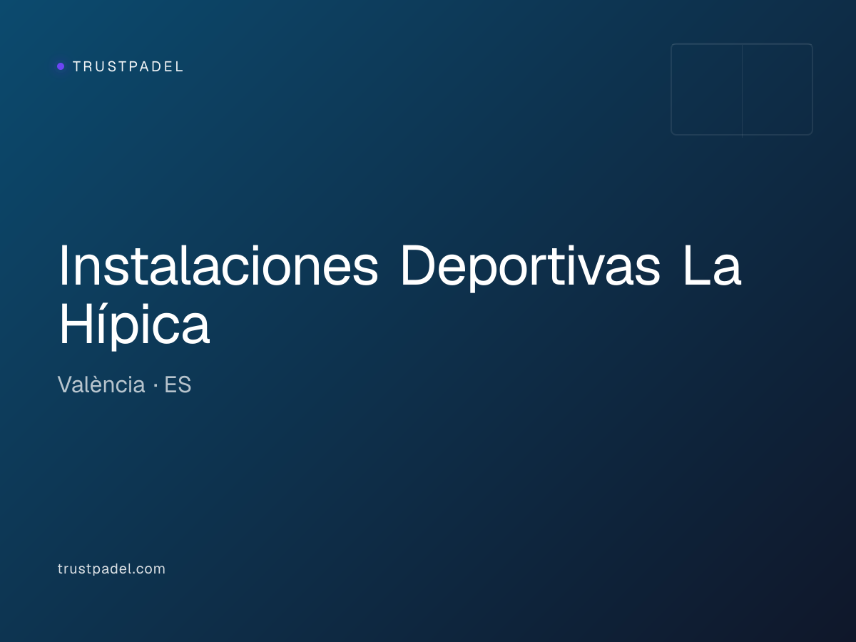 Instalaciones Deportivas La Hípica padel club