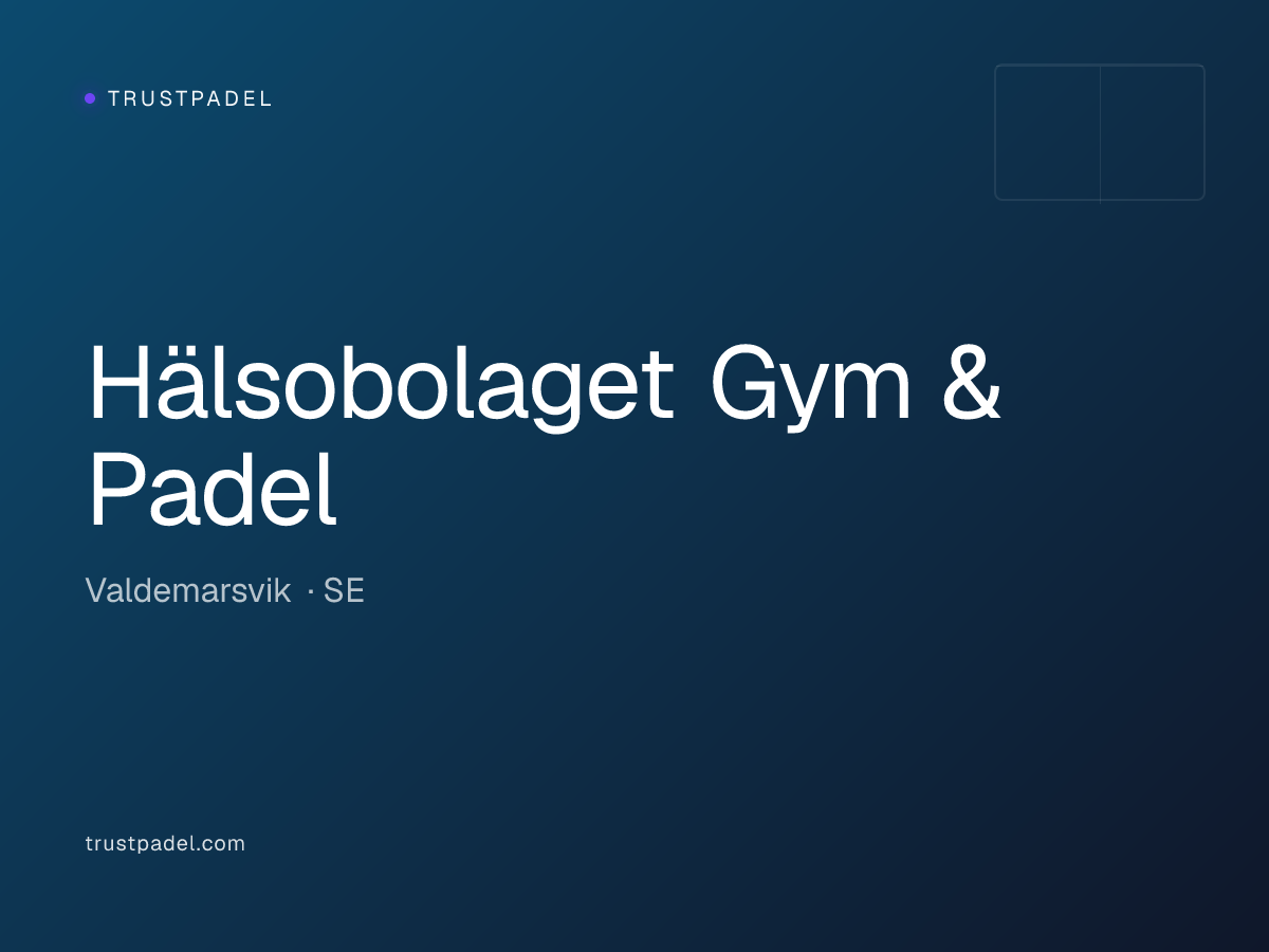 Hälsobolaget Gym & Padel padel club