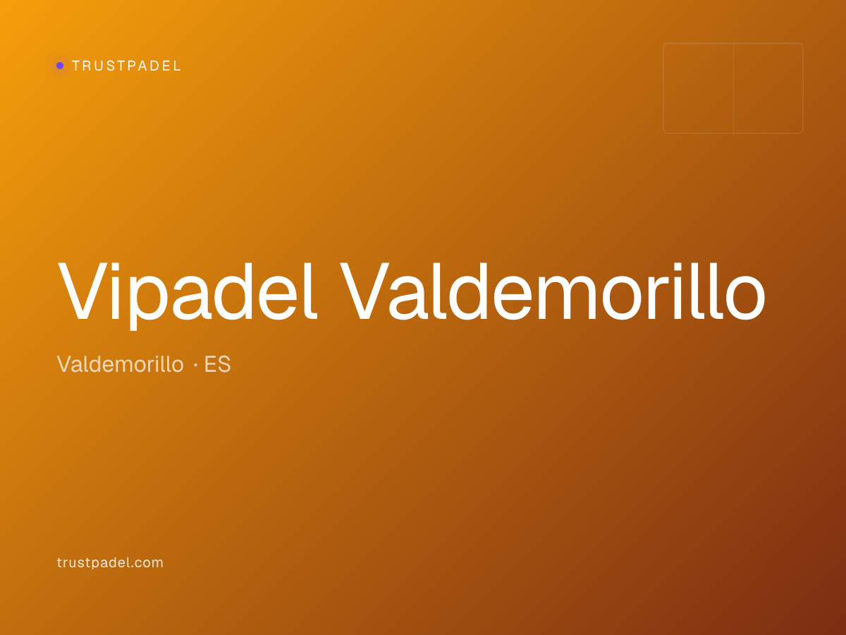 Vipadel Valdemorillo padel club
