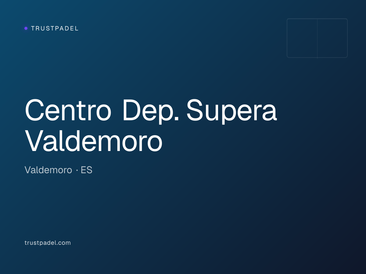Centro Dep. Supera Valdemoro padel club