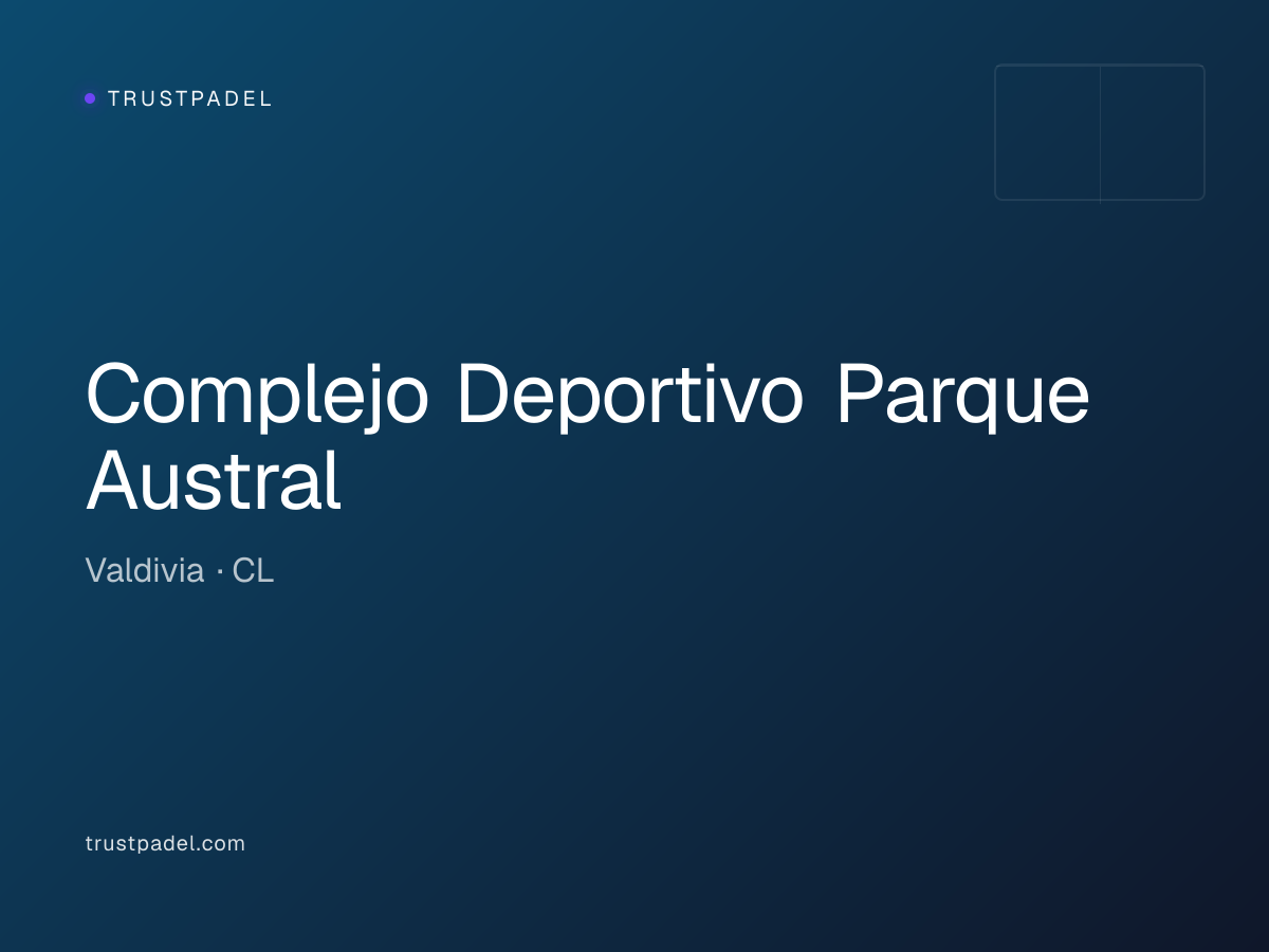 Complejo Deportivo Parque Austral padel club