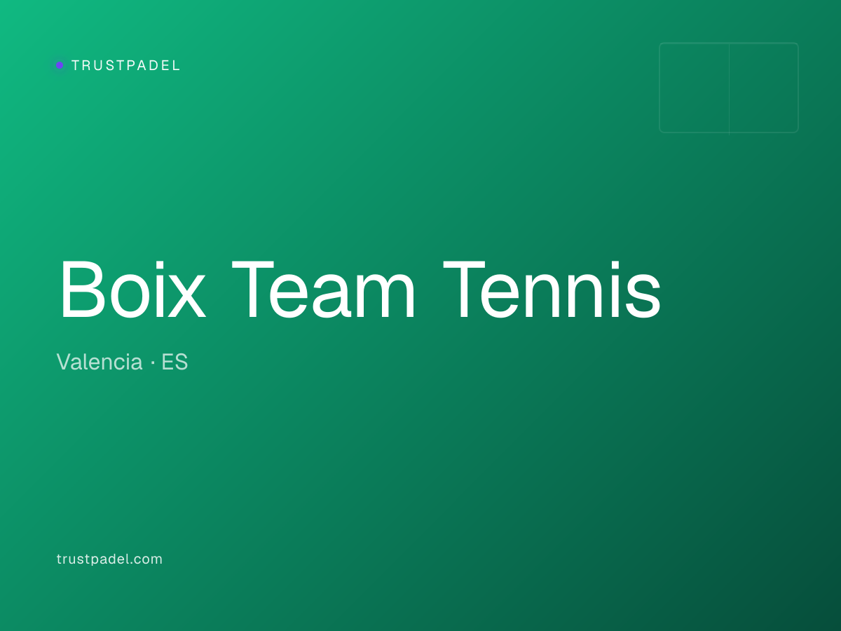 Boix Team Tennis padel club