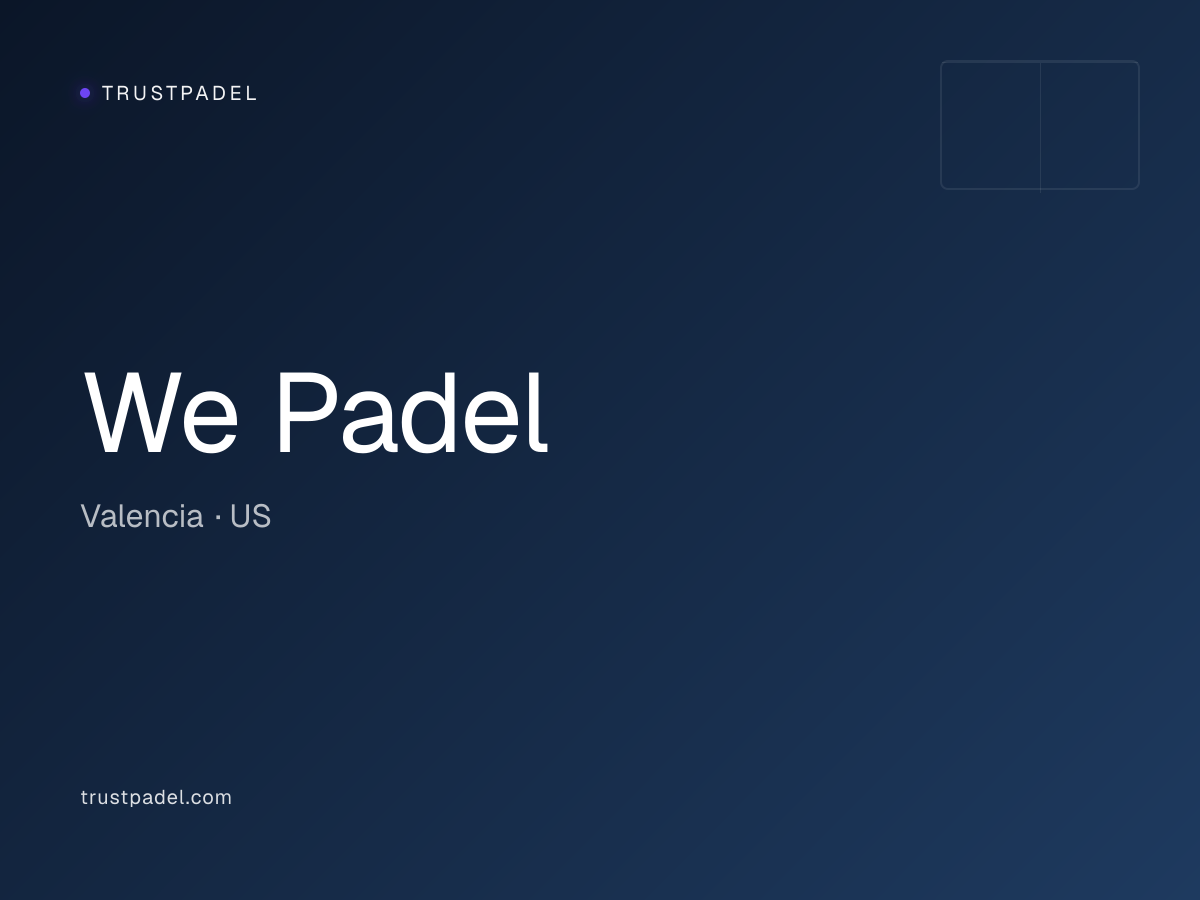 We Padel padel club