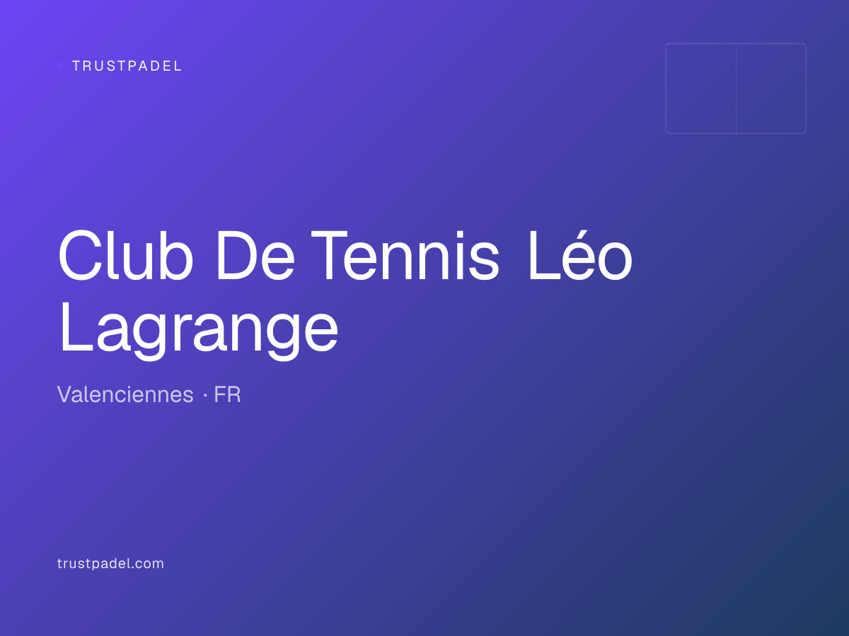 Club De Tennis Léo Lagrange padel club