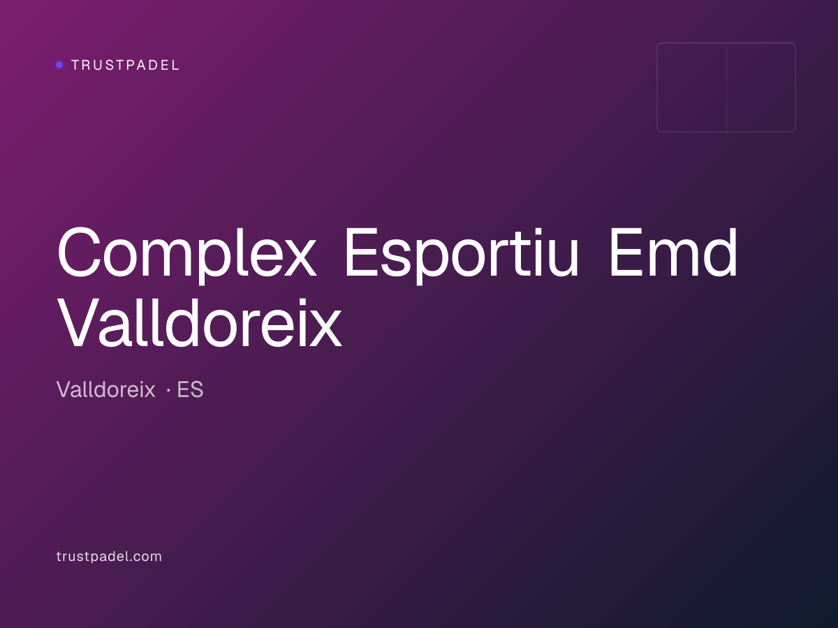Complex Esportiu Emd Valldoreix padel club