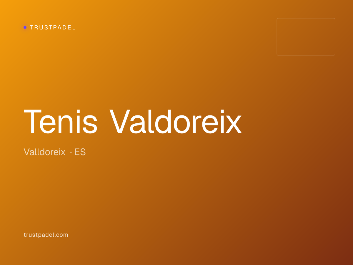 Tenis Valdoreix padel club