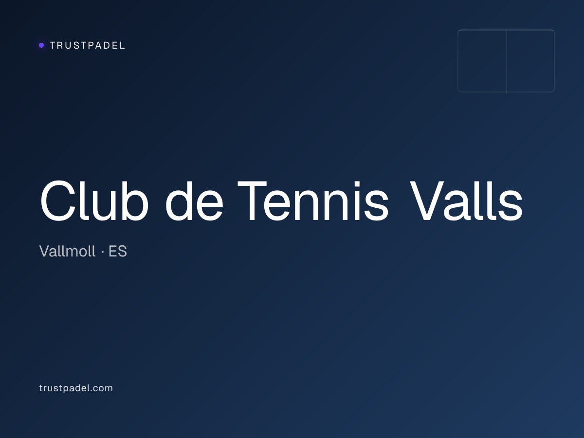 Club de Tennis Valls padel club