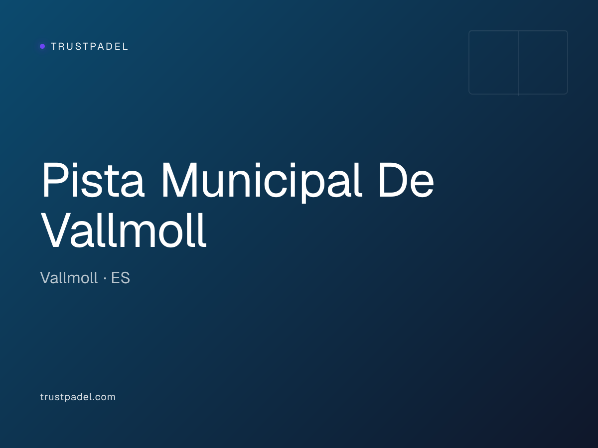 Pista Municipal De Vallmoll padel club