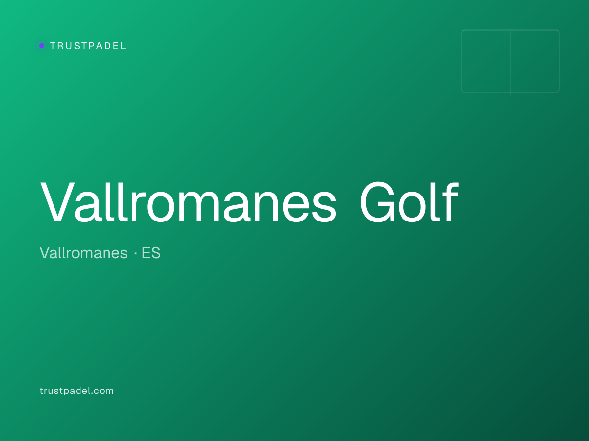 Vallromanes Golf padel club