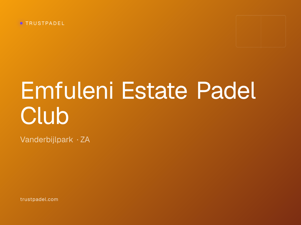 Emfuleni Estate Padel Club padel club