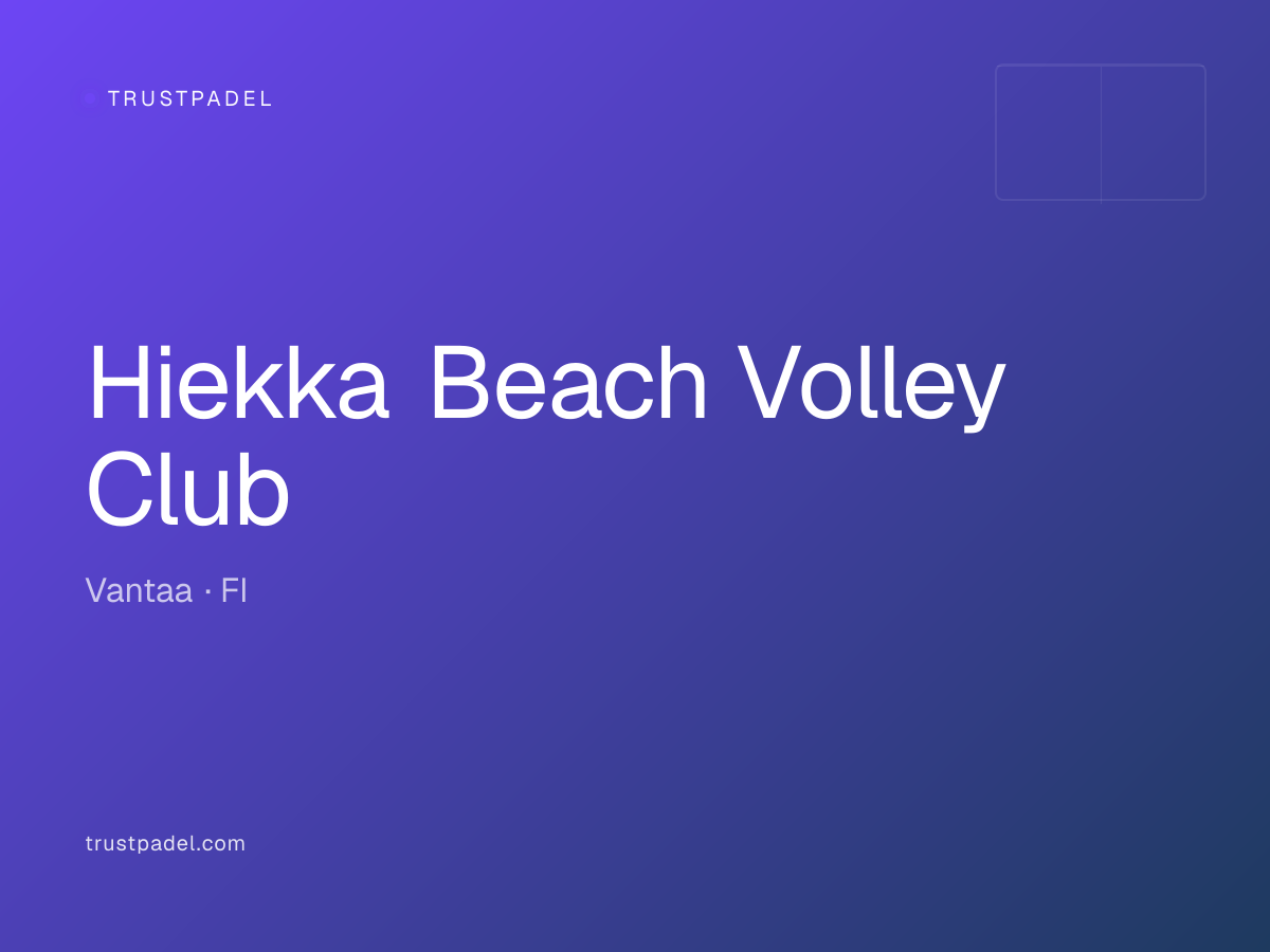 Hiekka Beach Volley Club padel club