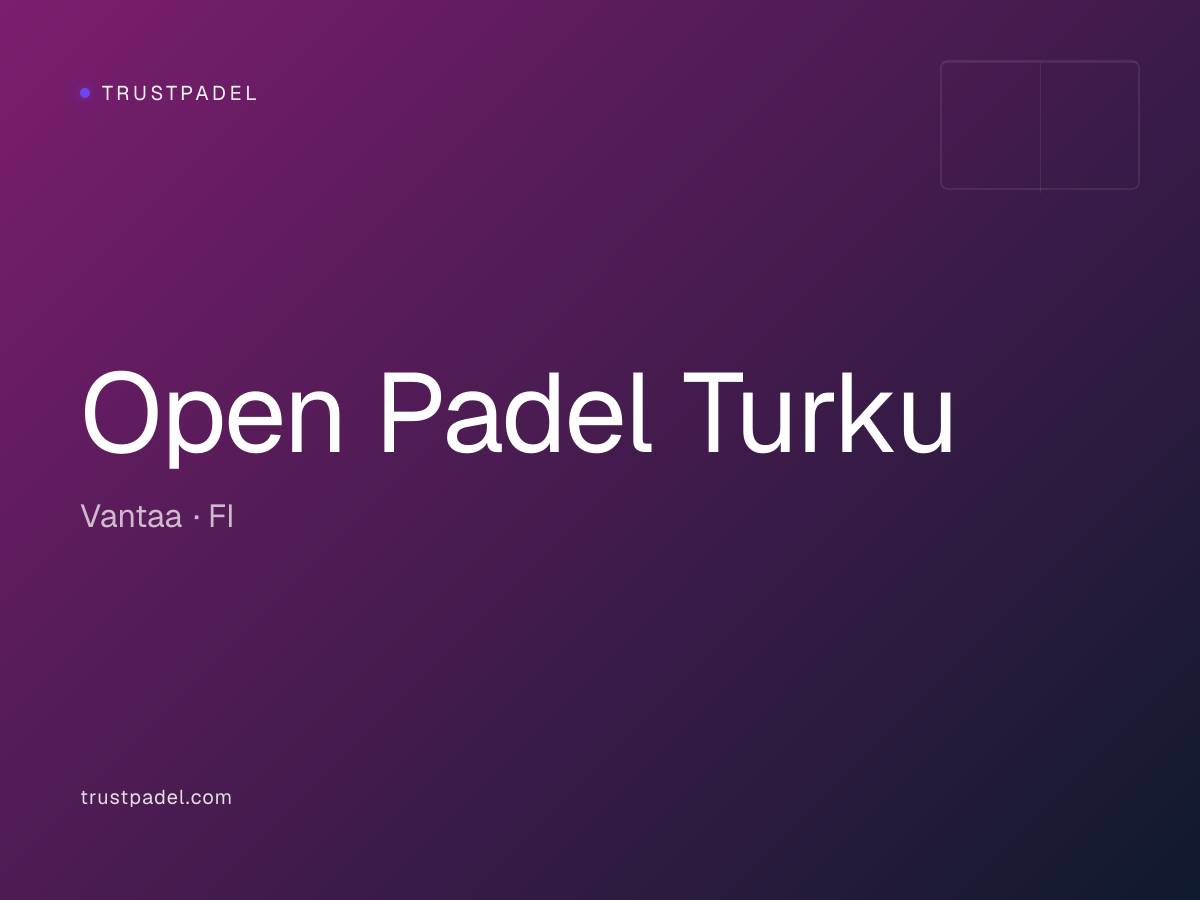 Open Padel Turku padel club