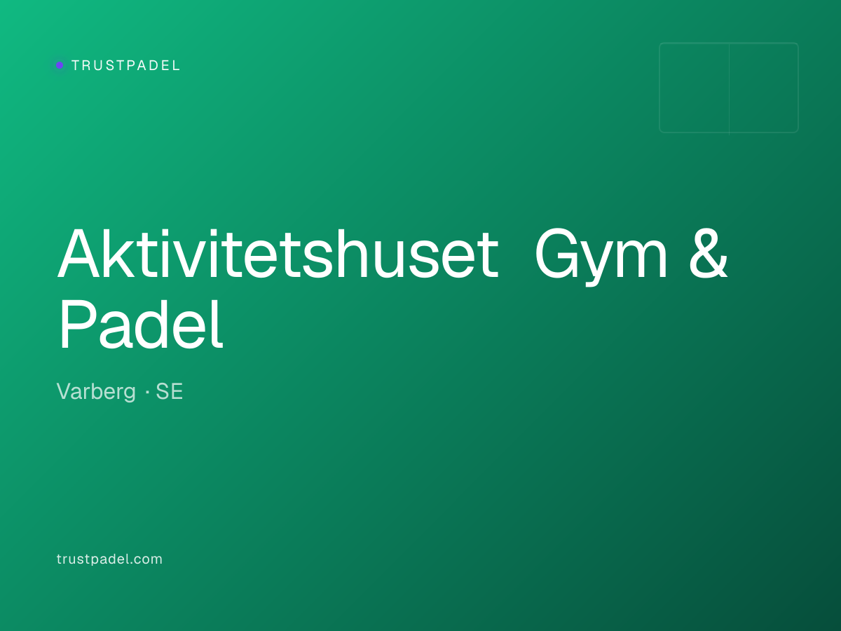 Aktivitetshuset Gym & Padel padel club
