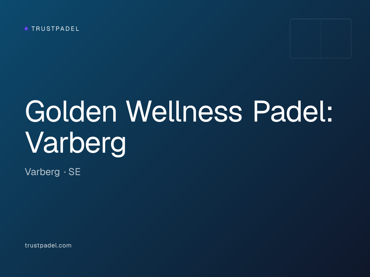 Golden Wellness Padel: Varberg padel club