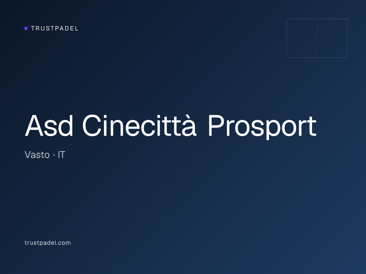 Asd Cinecittà Prosport padel club