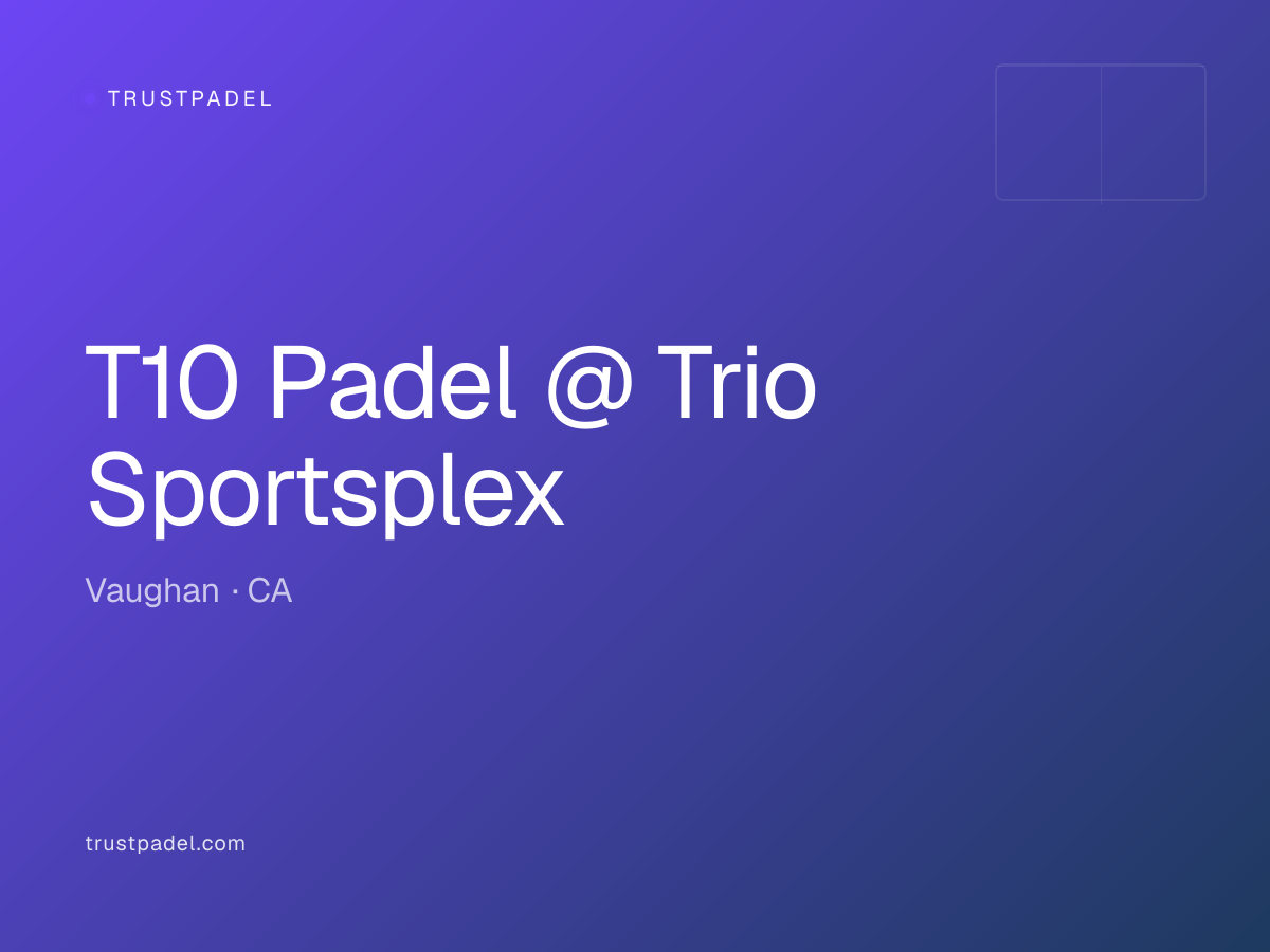 T10 Padel @ Trio Sportsplex padel club