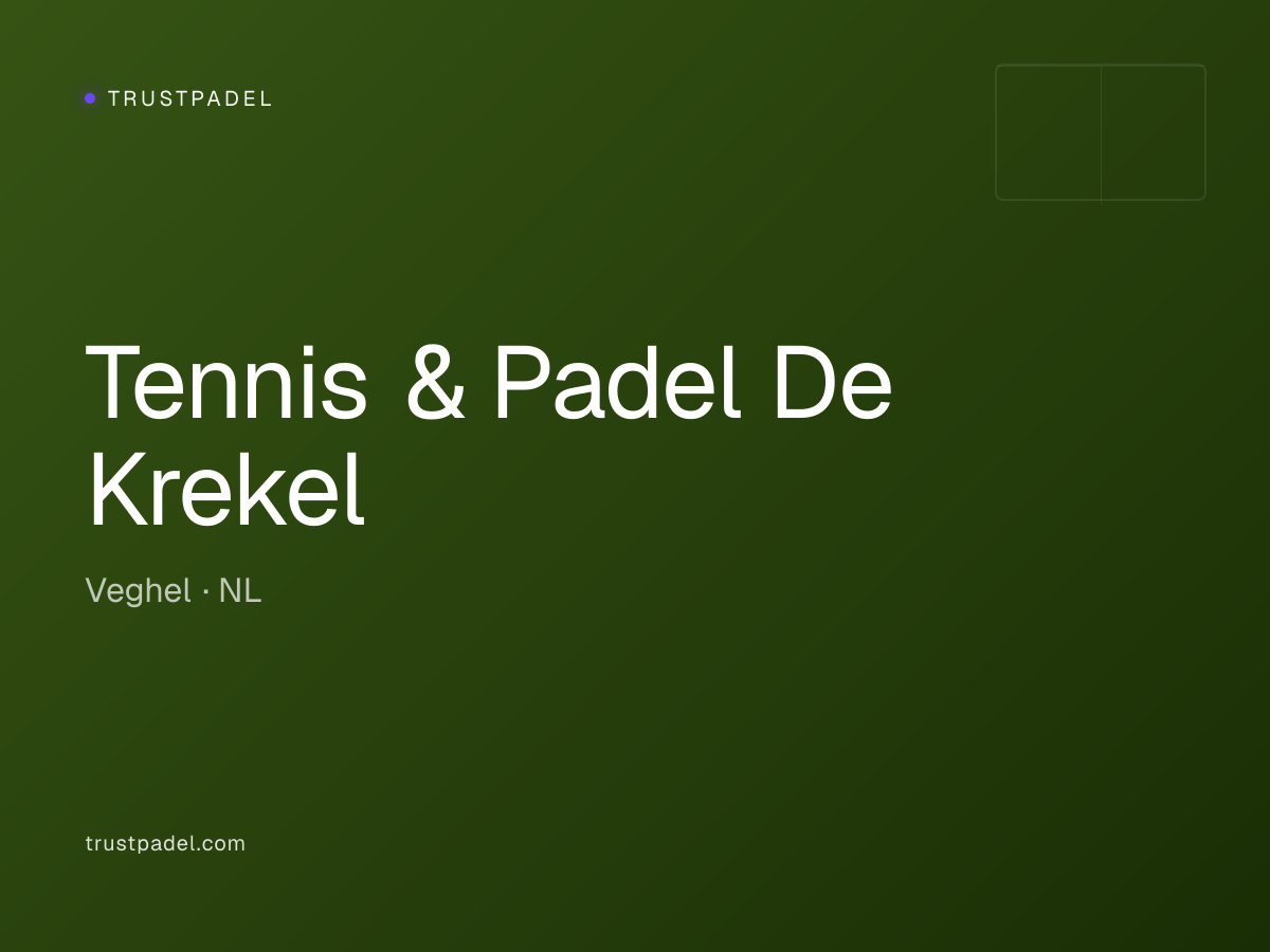 Tennis & Padel De Krekel padel club