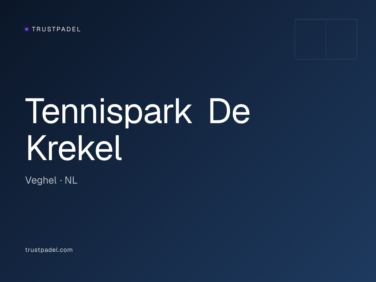 Tennispark De Krekel padel club