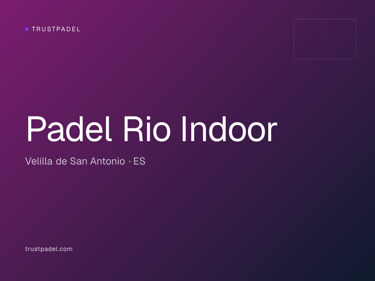 Padel Rio Indoor padel club