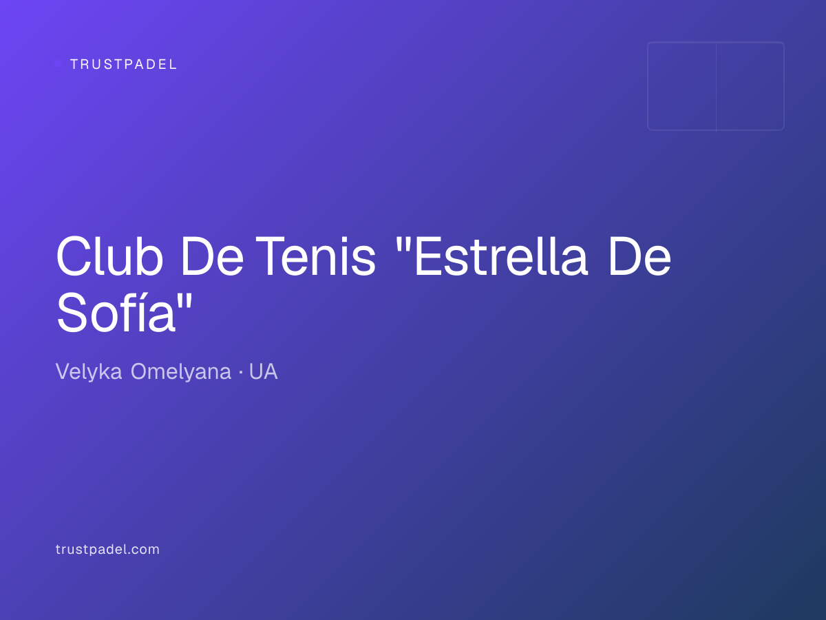 Club De Tenis "Estrella De Sofía" padel club