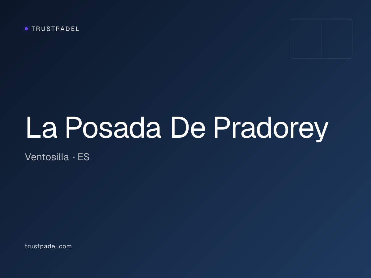 La Posada De Pradorey padel club