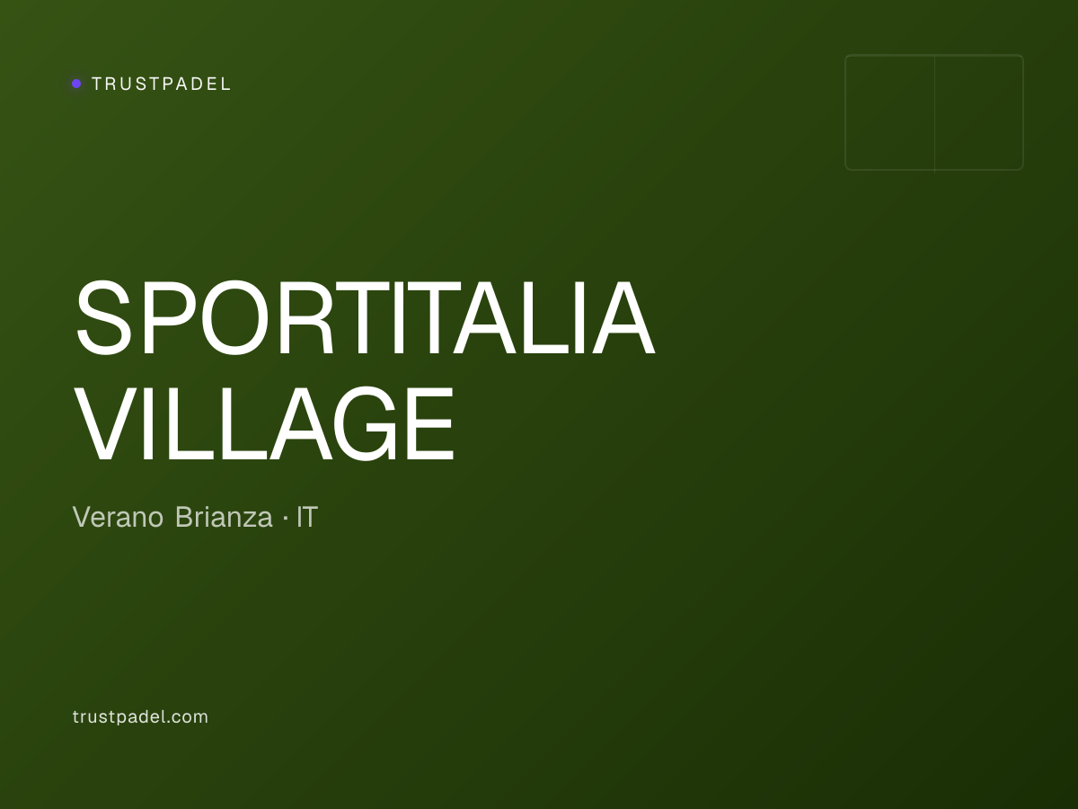 SPORTITALIA VILLAGE padel club