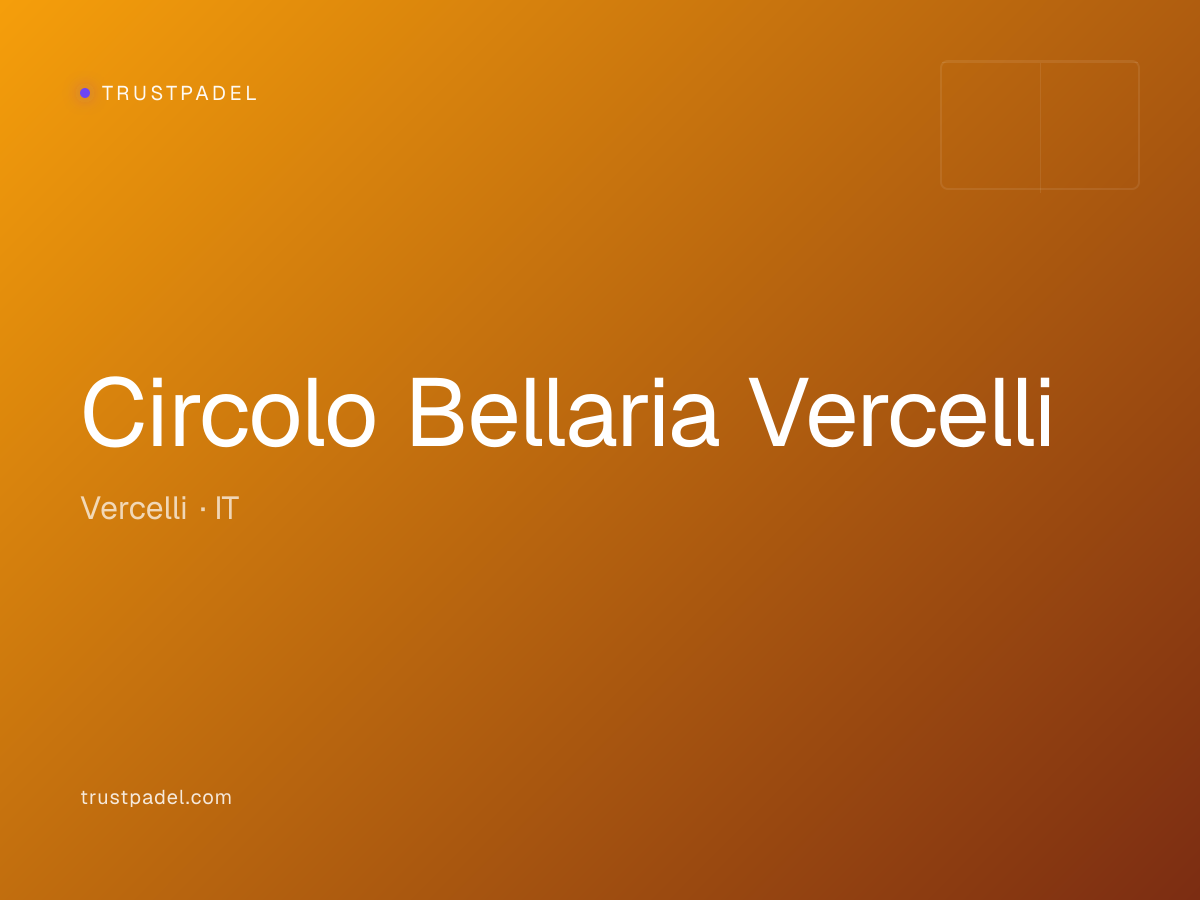 Circolo Bellaria Vercelli padel club