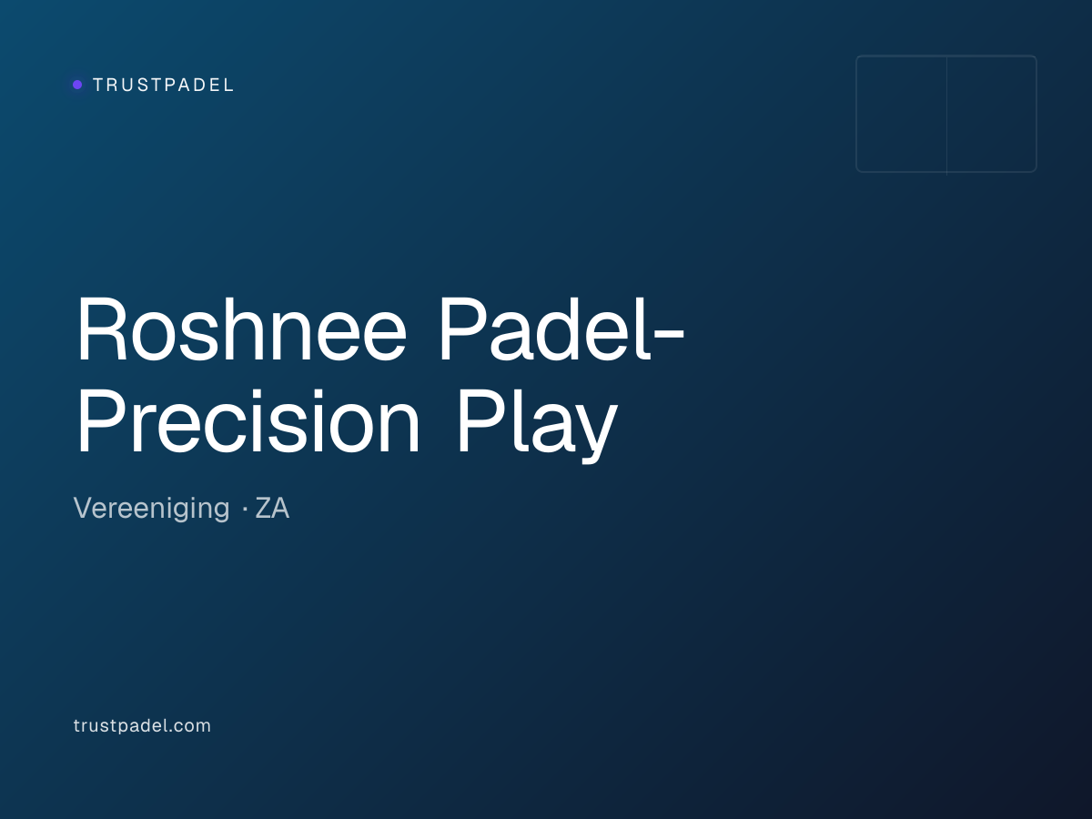 Roshnee Padel-Precision Play padel club