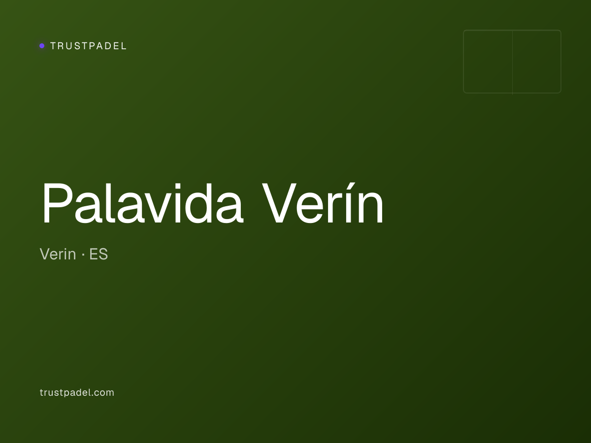 Palavida Verín padel club