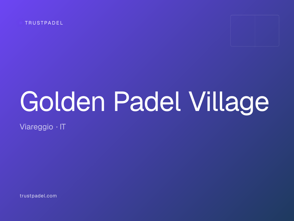 Golden Padel Village padel club