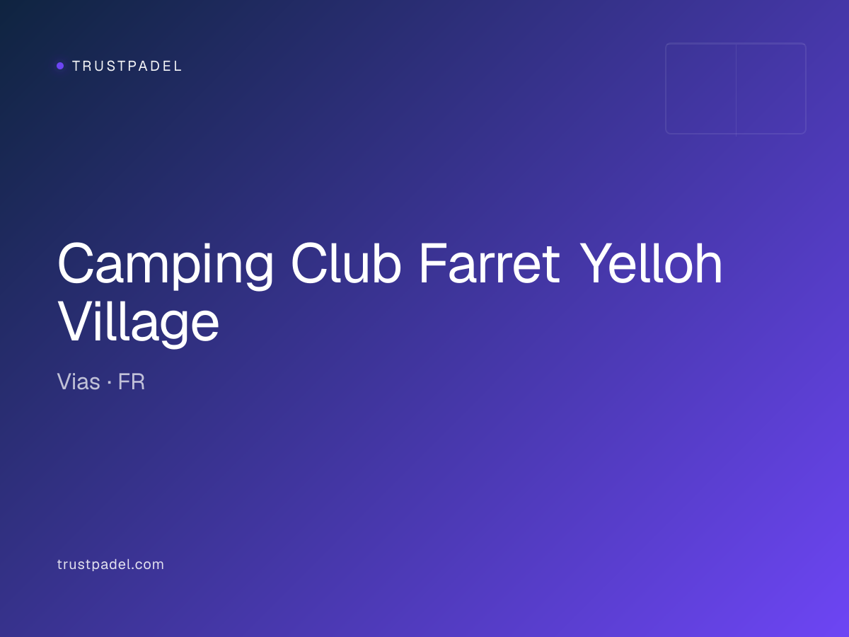 Camping Club Farret Yelloh Village padel club