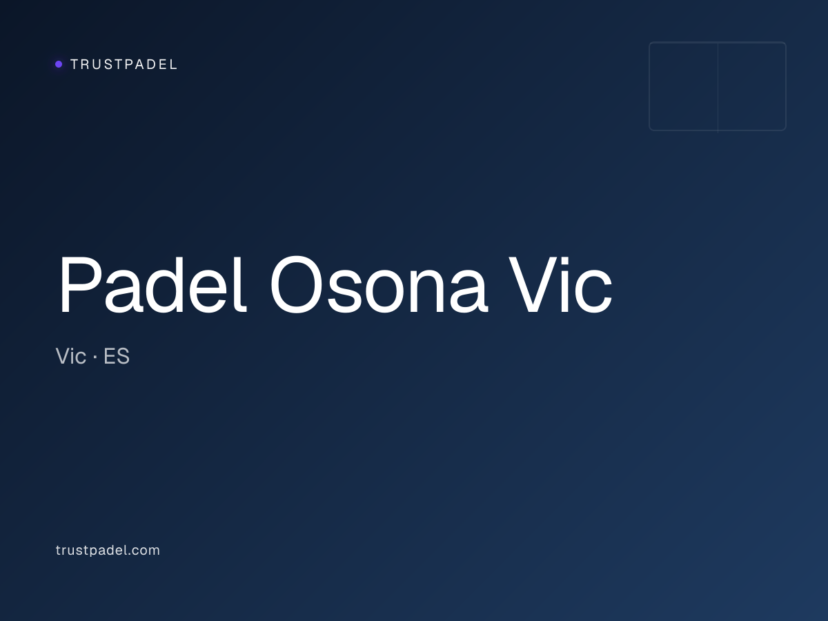 Padel Osona Vic padel club
