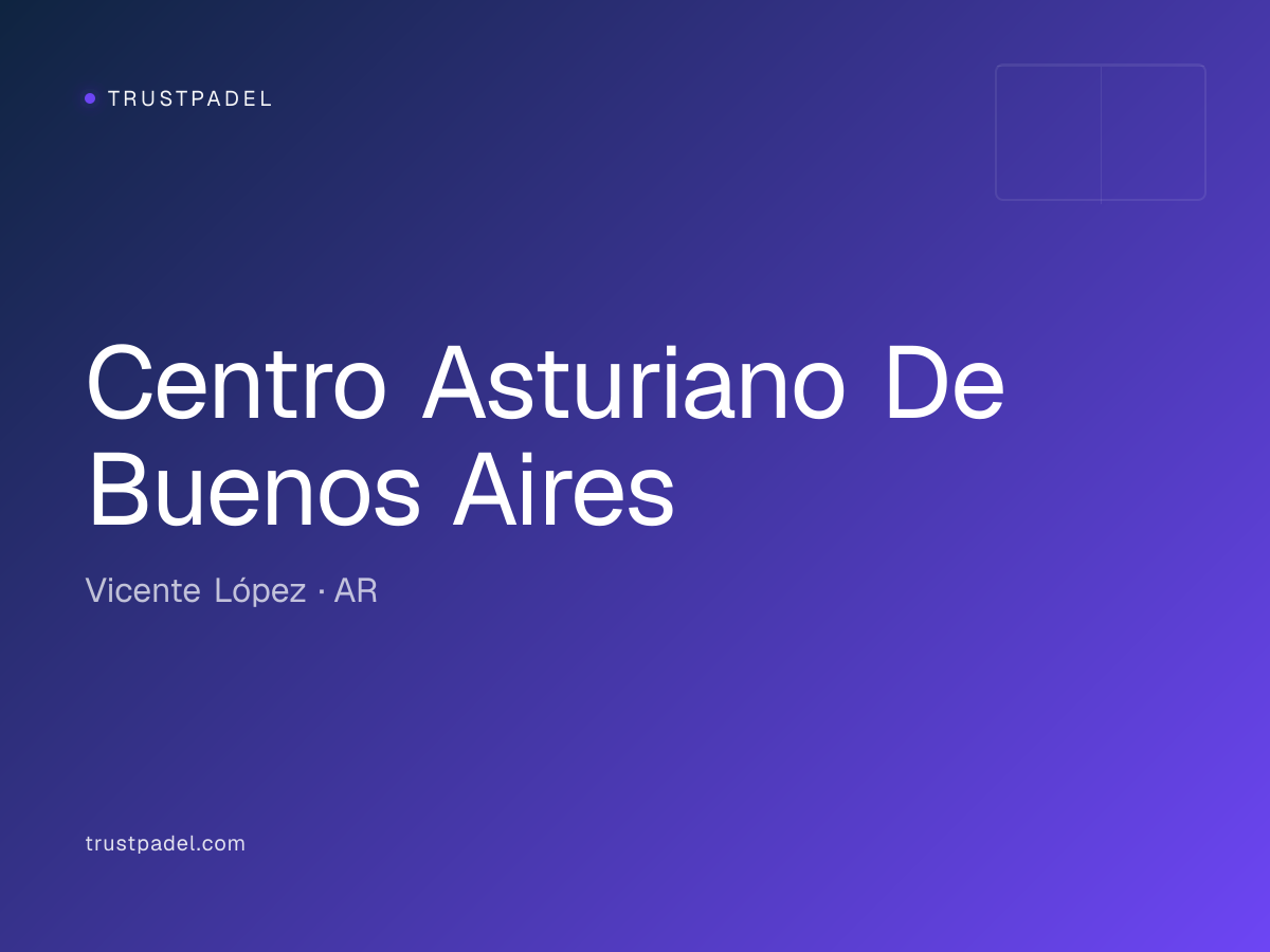 Centro Asturiano De Buenos Aires padel club