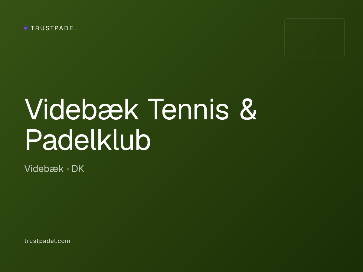 Videbæk Tennis & Padelklub padel club