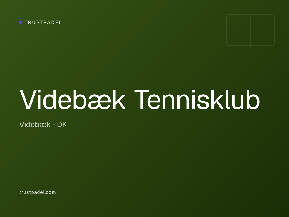 Videbæk Tennisklub padel club