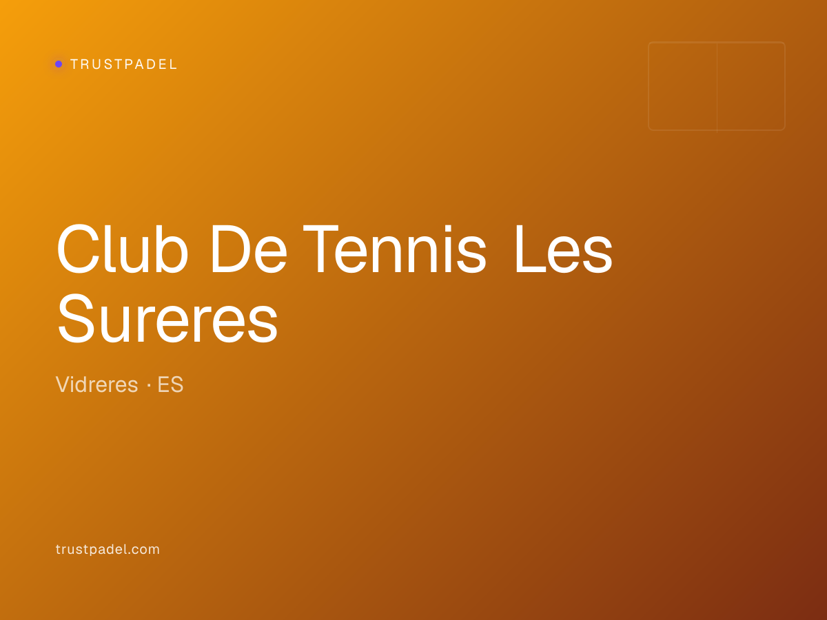 Club De Tennis Les Sureres padel club