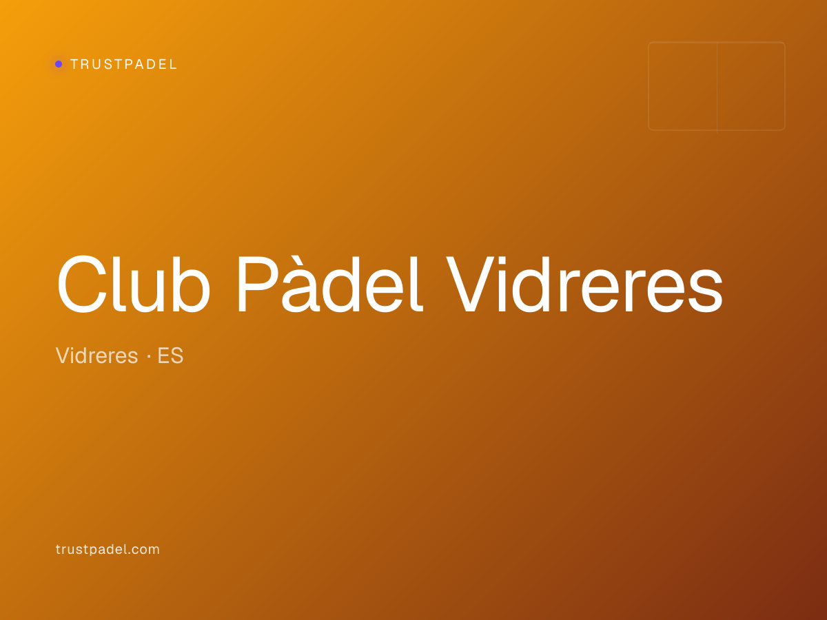 Club Pàdel Vidreres padel club