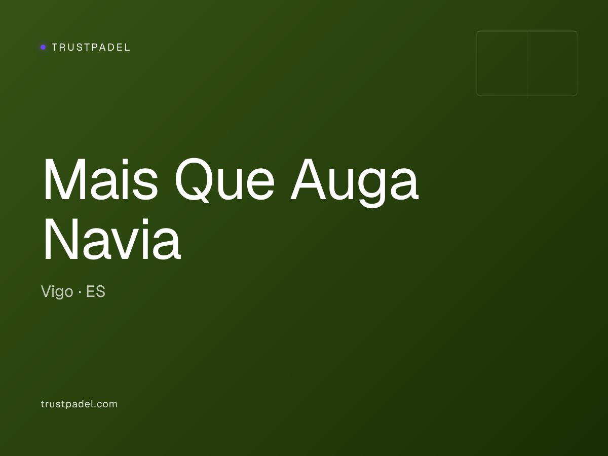 Mais Que Auga Navia padel club