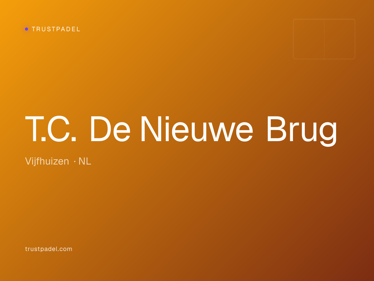 T.C. De Nieuwe Brug padel club