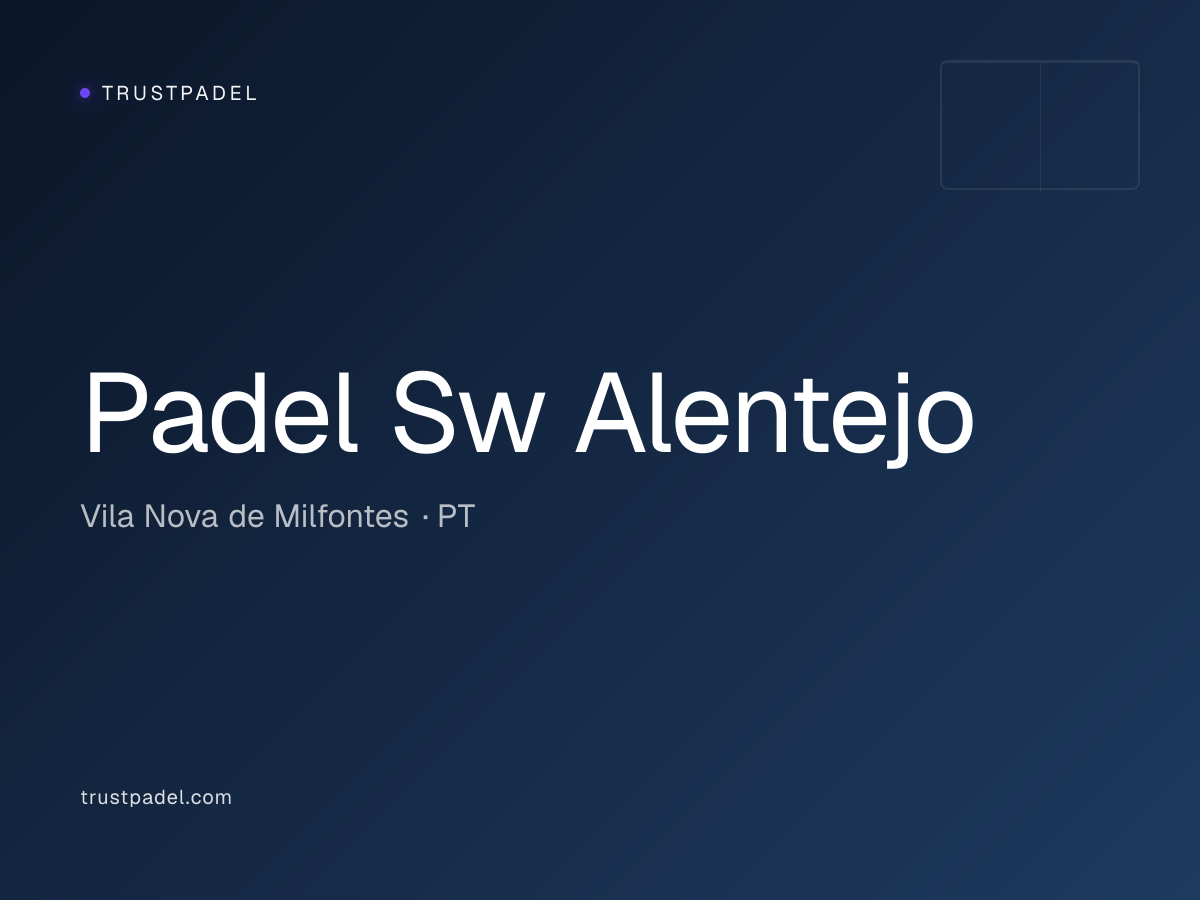 Padel Sw Alentejo padel club