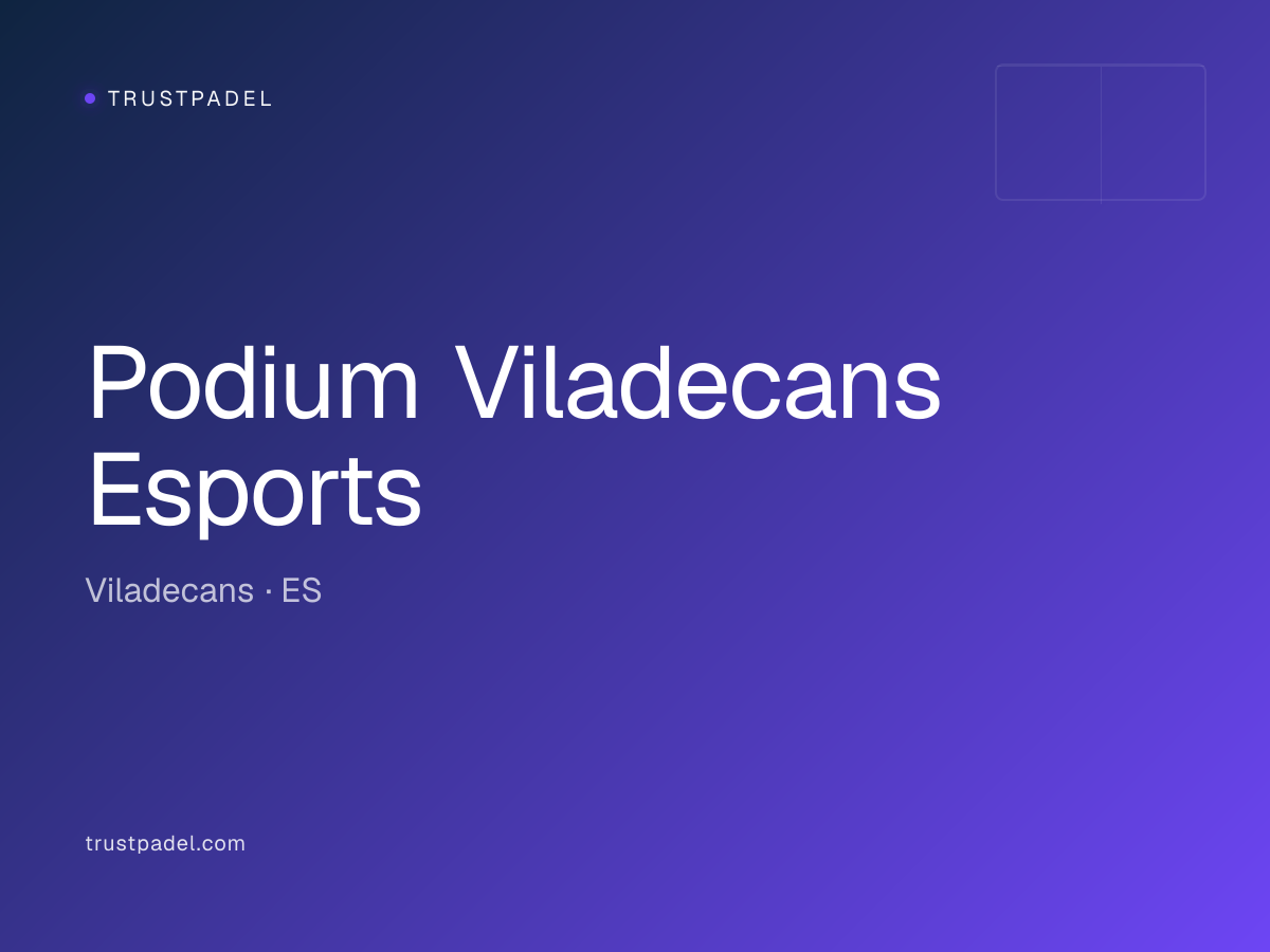 Podium Viladecans Esports padel club
