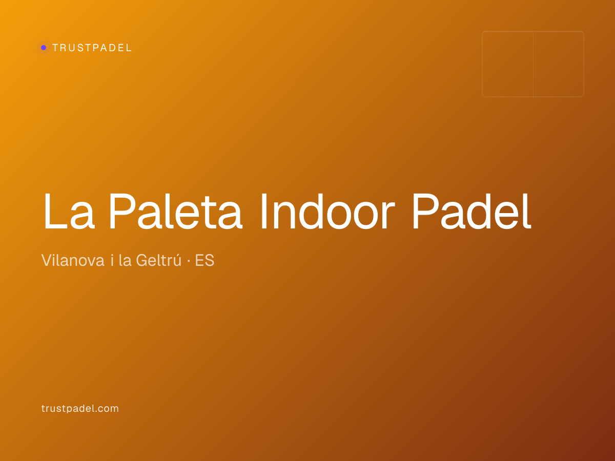 La Paleta Indoor Padel padel club