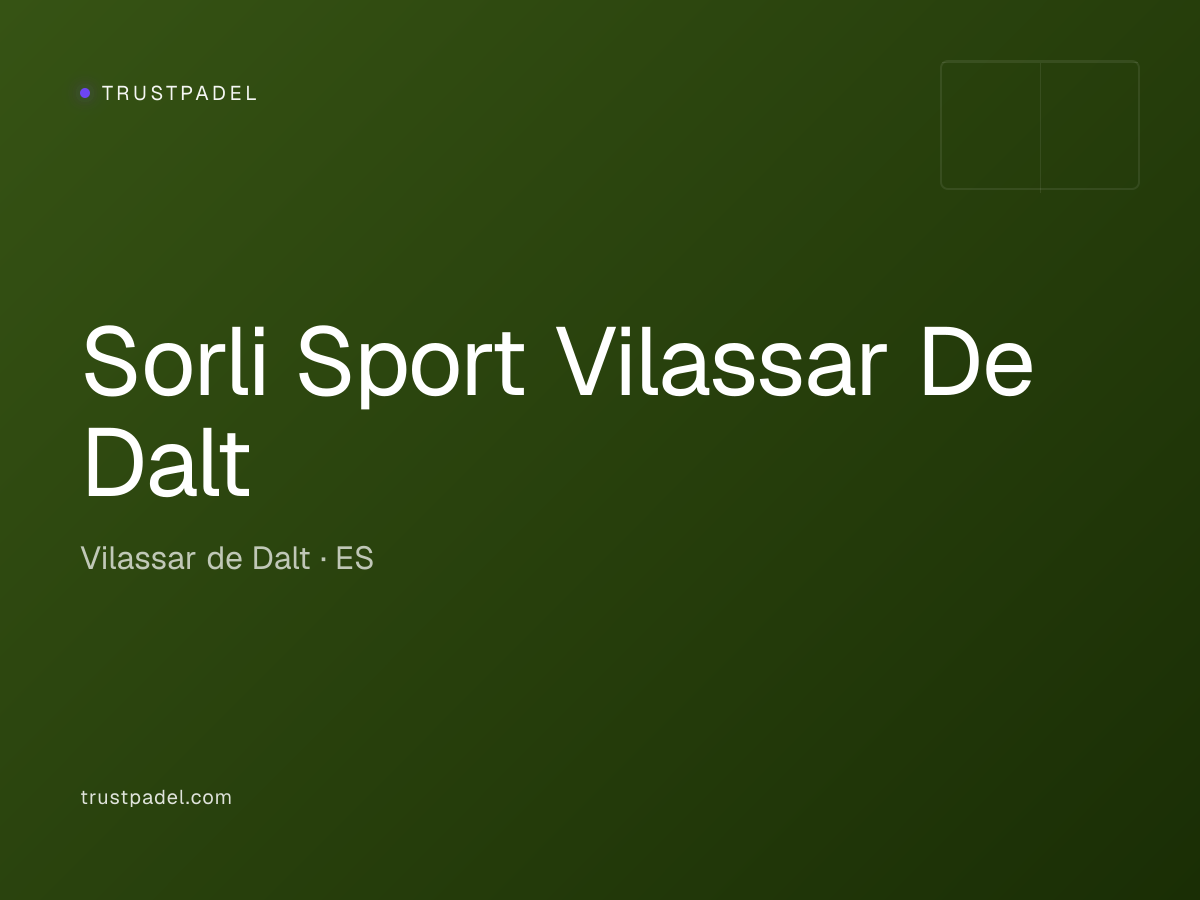 Sorli Sport Vilassar De Dalt padel club