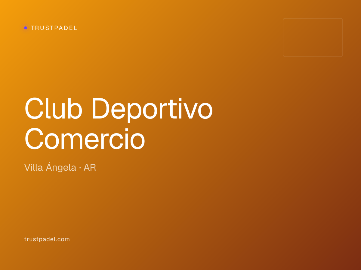 Club Deportivo Comercio padel club