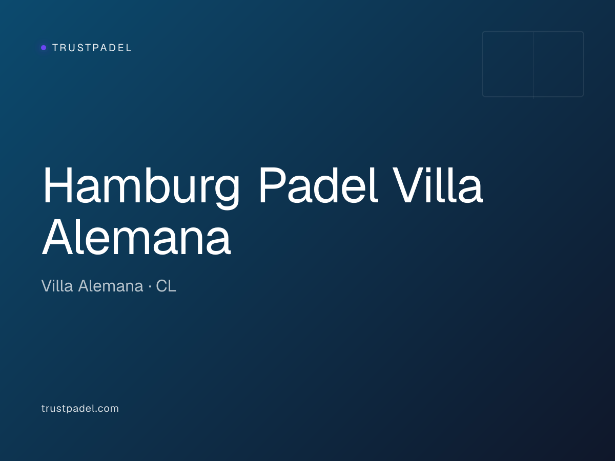Hamburg Padel Villa Alemana padel club