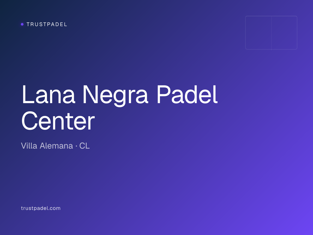 Lana Negra Padel Center padel club