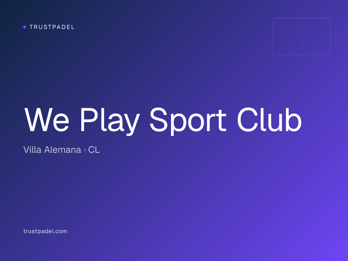 We Play Sport Club padel club