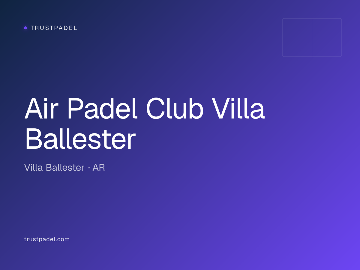 Air Padel Club Villa Ballester padel club